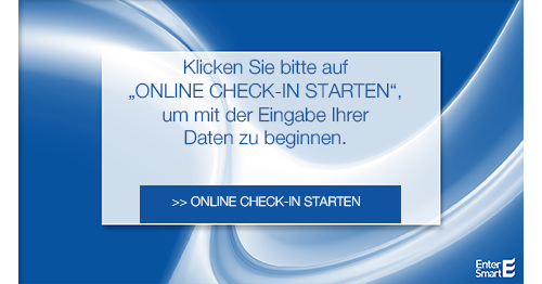 Funktion WELCOME Online Check In