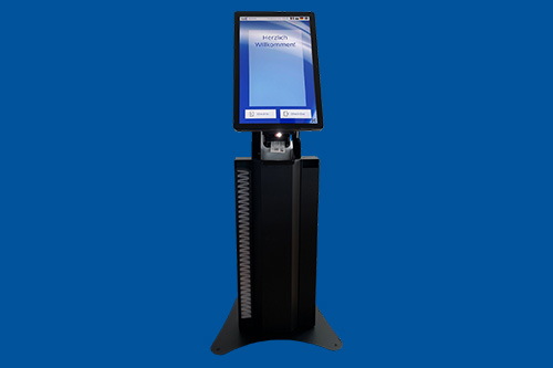 WELCOME Selfservice Bodenstation mit Magazin und Drucker