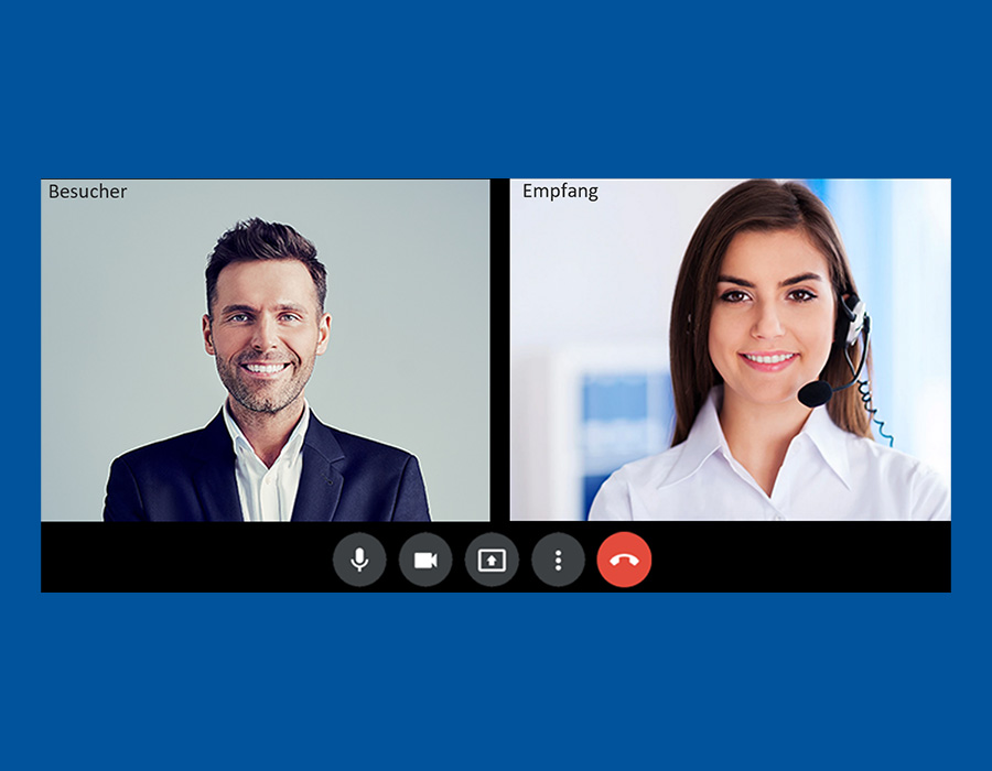 WELCOME Virtueller Empfang Videocall