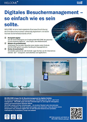 WELCOME – Digitales Besuchermanagement, so einfach wie es sein sollte.